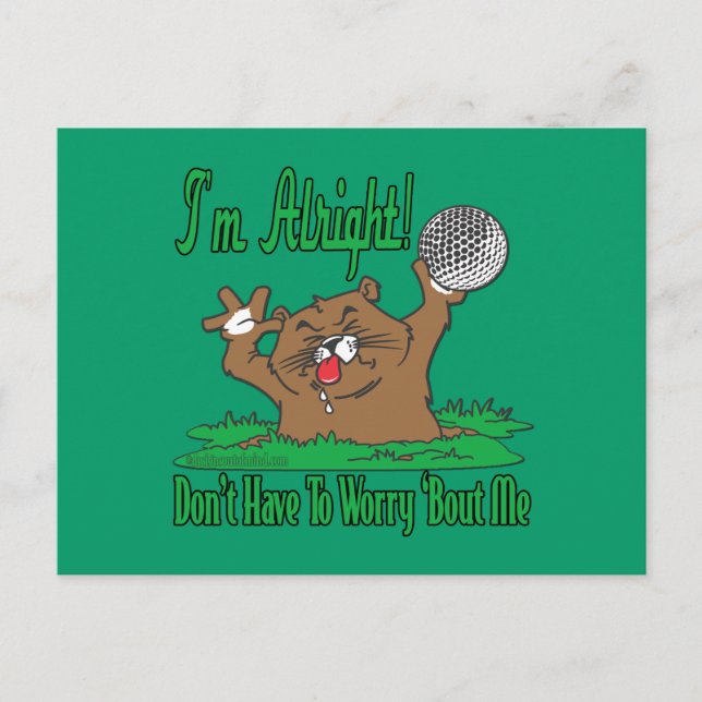 Cartão Postal Gopher e Golfball (Frente)