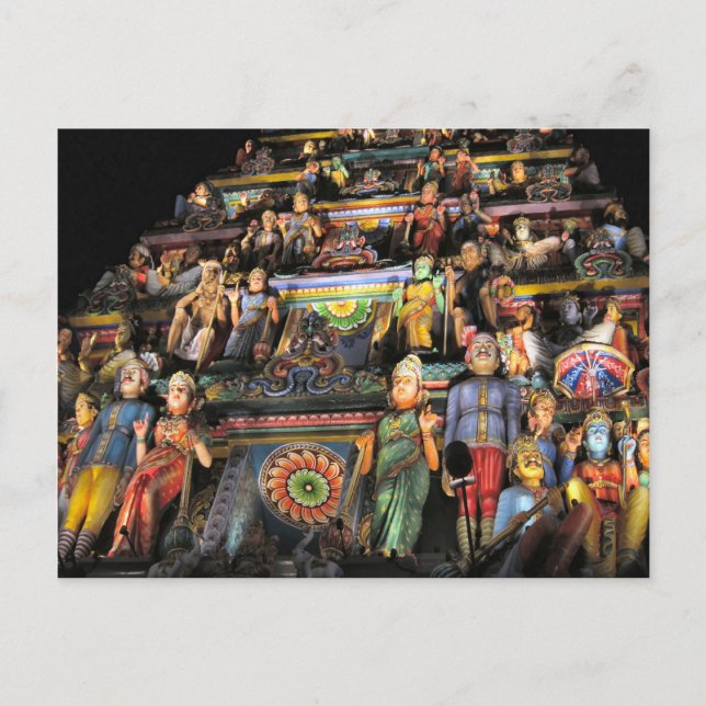 Cartão Postal Gopuram à noite (Frente)