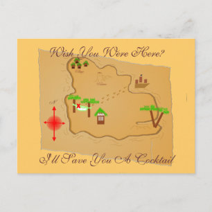 Cartão Postal Gostaria De Estar Aqui?