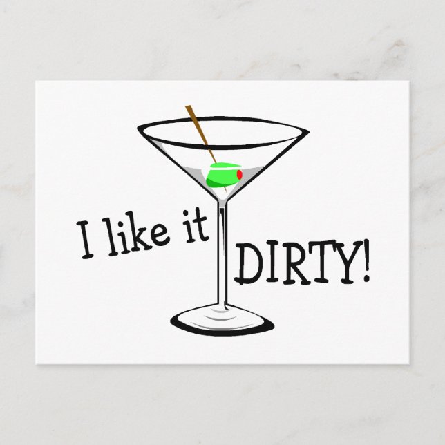 Cartão Postal Gosto Dirty Martini 3 (Frente)