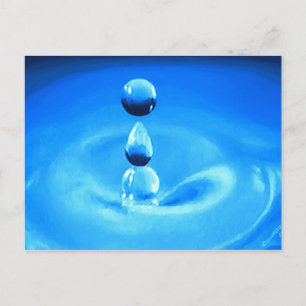 Cartão Postal Gota de H2O