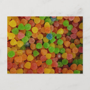 Cartão Postal Gotas de Goma Doces
