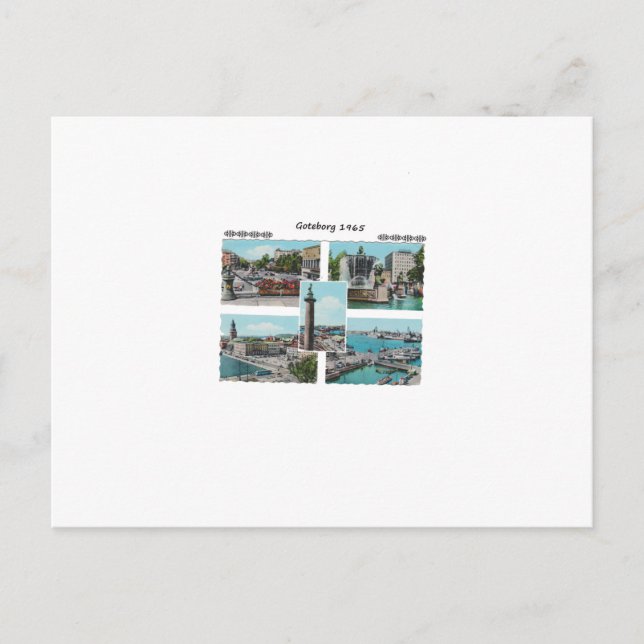 Cartão Postal Gotemburgo 1965 (Frente)