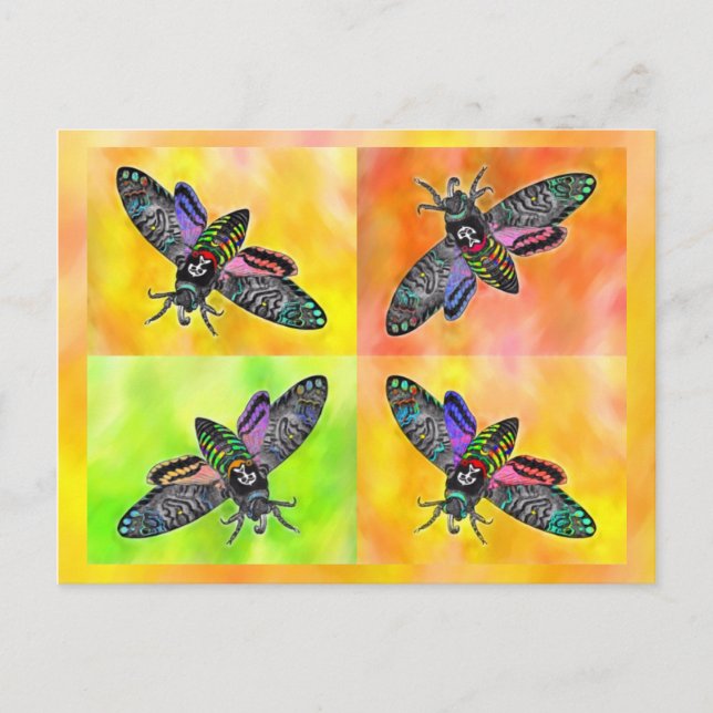 Cartão postal Goth Moth 4 (Frente)