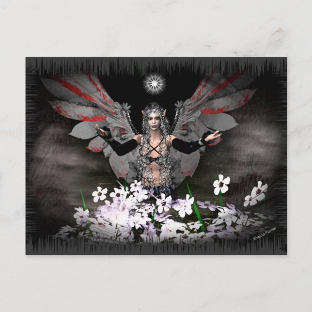 Cartão Postal Gothick Fairy (Frente)