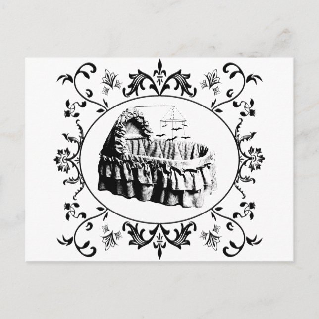 Cartão Postal Gótica Batty Bassinet (Frente)