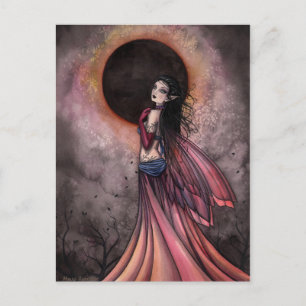 Cartão Postal Gótico de Fada do Eclipse