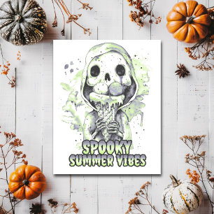 Cartão Postal Gótico de Verão Spooky Summer Vibes