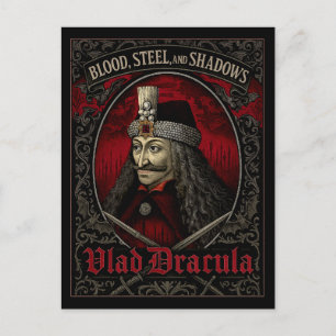 Cartão Postal Gótico de Vlad Drácula - Sombras de 