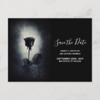 Gótico Negro Rosa Bloody Petal Casamento Salve a D