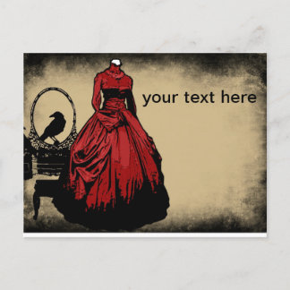 Cartão Postal Gótico Salvar a Data