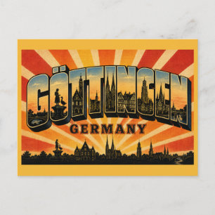 Cartão Postal Göttingen Alemanha Gänseliesel