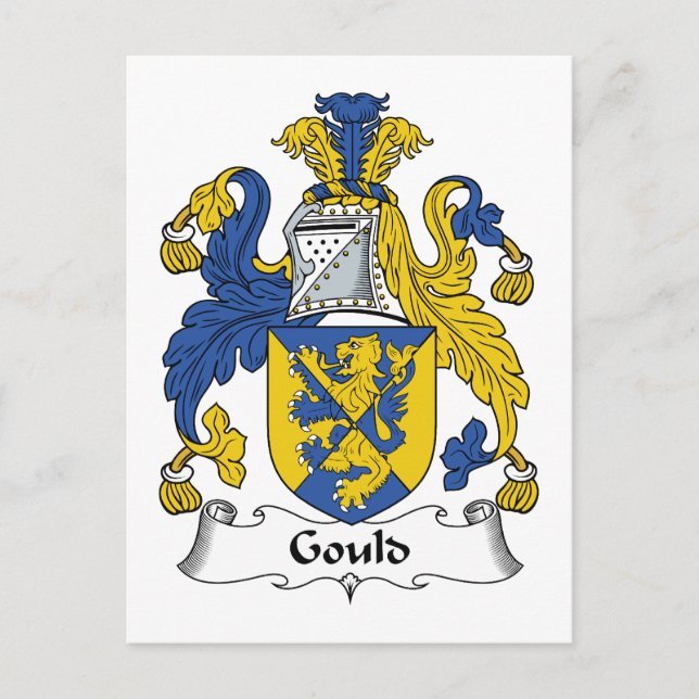 Cartão Postal Gould Family Crest (Frente)