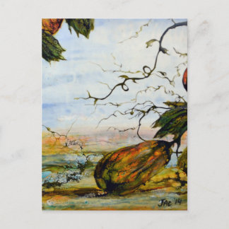 Cartão Postal Gourds, Arte Original por JAC