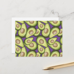Cartão Postal Gourmet Fresco Vegan Avocado Padrão
