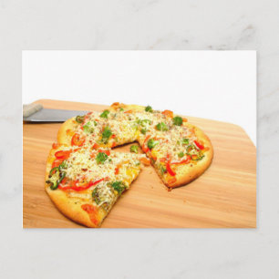 Cartão Postal Gourmet Veggie Pizza