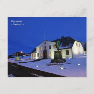 Cartão Postal Governo House ~ Reykjavik, Islândia