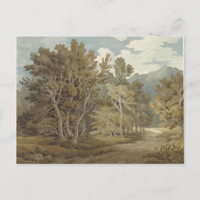 Cartão Postal Gowbarrow Park, Ullswater (por John White Abbott) (Frente)