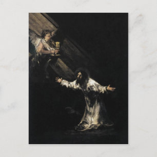 Cartão Postal Goya, Cristo no Monte Olives 1819 Oil no pa