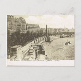 Cartão Postal Grã-Bretanha Antiga, Londres, Embankment 1900