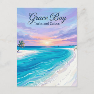 Cartão Postal Grace Bay Turks e Caicos