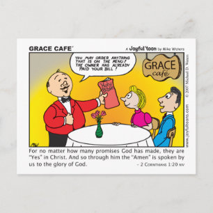 Cartão postal Grace Café
