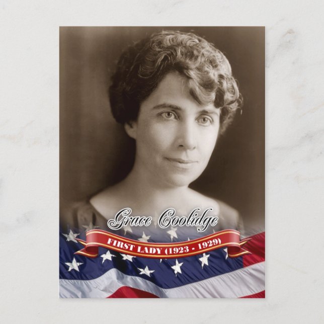 Cartão Postal Grace Coolidge, Primeira-dama dos EUA (Frente)