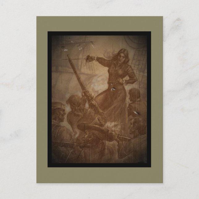 Cartão Postal Grace O'Malley Pirate Queen (Frente)