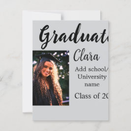 Cartão Postal Graduação adicionar nome turma de 20xx parabéns ad