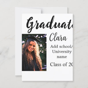 Cartão Postal Graduação adicione nome turma de 20xx parabéns adi