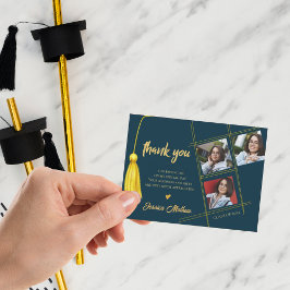 Cartão Postal Graduação da Turma de 2025 Multi Foto Obrigado