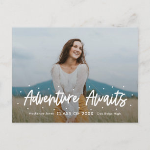 Cartão Postal Graduação de COR EDITÁVEL Positiva do Outlook