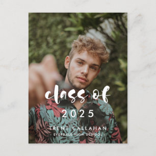 Cartão Postal Graduação de Foto - Classe de script moderno de 20