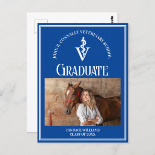 Cartão Postal Graduação de Foto da Faculdade de Veterinária Bran