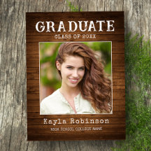 Graduação de Foto em Plank de Madeira na moda Rust