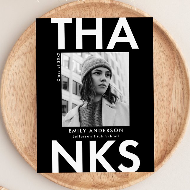 Cartão Postal Graduação de Foto Preta em Formando Negrito Obriga (Criador carregado)