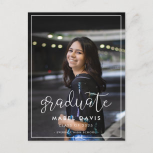 Cartão Postal Graduação de Foto Quimológica Moderna