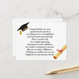 Cartão Postal Graduação - Design universal para todas as idades