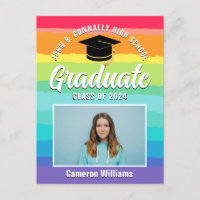 Graduação LGBTQ Fotográfica do Formando Rainbow