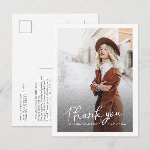 Cartão Postal Graduação Multi Foto Obrigado pela Graduação Moder