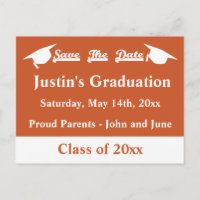 Graduação Salvar A Placa Data Queimada Laranja