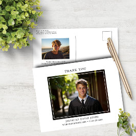 Cartão Postal Graduação Simples Moderna Agradecimento Foto