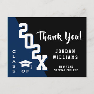 Cartão Postal Graduação Simples Moderna - Obrigado