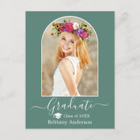 Graduação Verde Eucalyptus Boné Arch Moderno