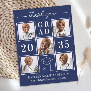 Cartão Postal Graduado 5 Foto Agradecimento Personalizado de For