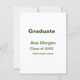 Cartão Postal Graduado adicionar nome escola nome turma de 20XX 