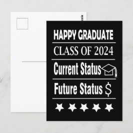Cartão Postal Graduado Feliz Formatura