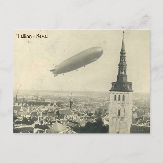 Cartão Postal Graf Zeppelin em Tallinn vol. 2 (Frente)