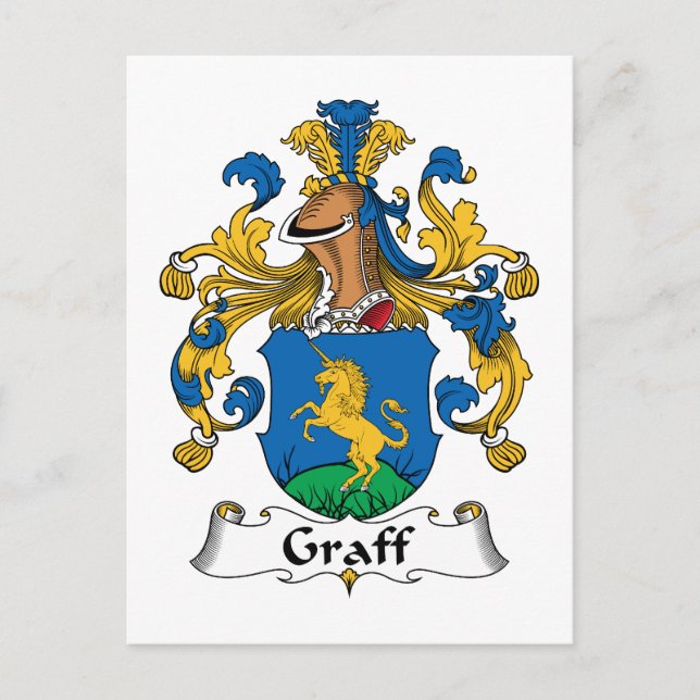 Cartão Postal Graff Family Crest (Frente)