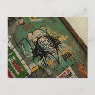 Cartão Postal Graffitti e Wall art, localidade central mancheste